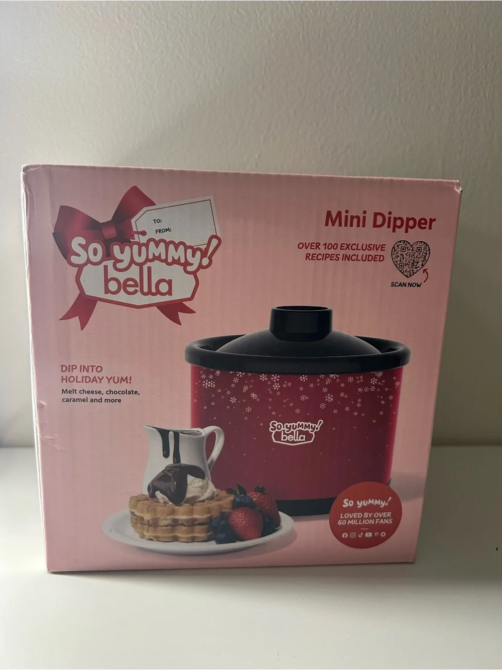 Target So Yummy! Bella Mini Dipper Fondue Pot in Red with Black Lid